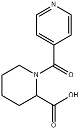 1-Isonicotinoyl-2-piperidinecarboxylic acid 结构式