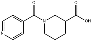 1-Isonicotinoyl-3-piperidinecarboxylic acid 结构式