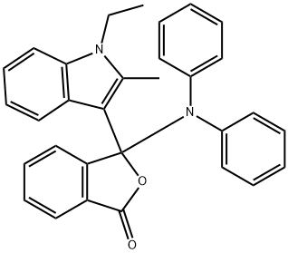 3-(diphenylamino)-3-(1-ethyl-2-methyl-1H-indol-3-yl)phthalide 结构式