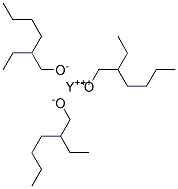1-Hexanol, 2-ethyl-, yttrium(3+) salt 结构式