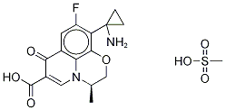 ENT-甲磺酸帕珠沙星 结构式