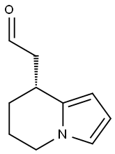 8-Indolizineacetaldehyde,5,6,7,8-tetrahydro-,(8R)-(9CI) 结构式