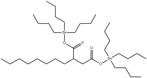 2-辛基丁二酸二(三丁基锡) 结构式