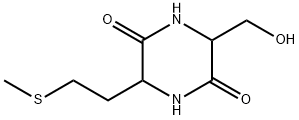 2,5-Piperazinedione, 3-(hydroxymethyl)-6-[2-(methylthio)ethyl]- (9CI) 结构式