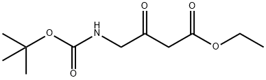 4-(叔丁氧基羰基氨基)-3-氧代丁酸乙酯 结构式