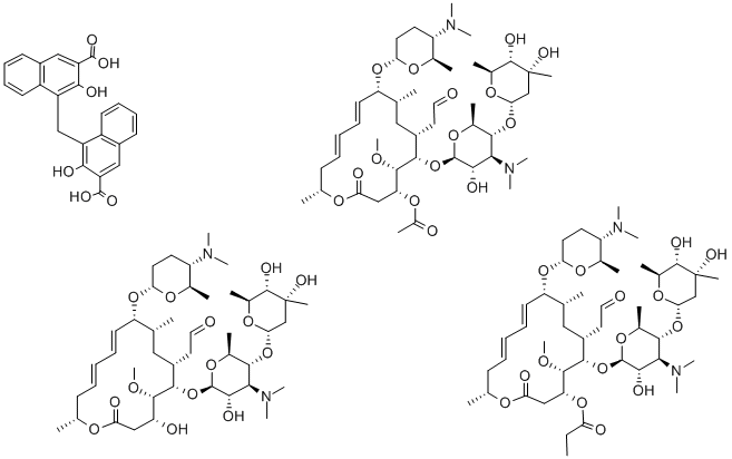 恩波酸螺旋霉素 结构式