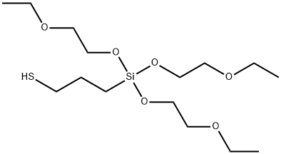 3-[tris(2-ethoxyethoxy)silyl]propanethiol 结构式