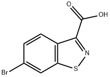 6-溴-1,2-苯并异噻唑-3-甲酸 结构式