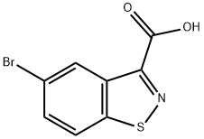 5-溴-1,2-苯并异噻唑-3-甲酸 结构式