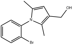 1-(2-BROMOPHENYL)-2,5-DIMETHYL-1H-PYRROLE-3-METHANOL 结构式