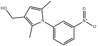 1H-PYRROLE-3-METHANOL, 2,5-DIMETHYL-1-(3-NITROPHENYL)- 结构式