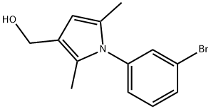 1-(3-BROMOPHENYL)-2,5-DIMETHYL-1H-PYRROLE-3-METHANOL 结构式