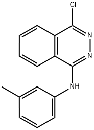 4-CHLORO-N-(3-METHYLPHENYL)-1-PHTHALAZINAMINE 结构式