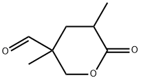 2H-Pyran-3-carboxaldehyde, tetrahydro-3,5-dimethyl-6-oxo- (9CI) 结构式