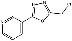 3-[5-(氯甲基)-1,3,4-氧杂二唑-2-基]吡啶 结构式