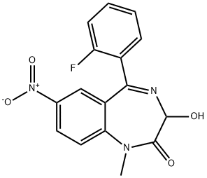 3-hydroxyflunitrazepam 结构式