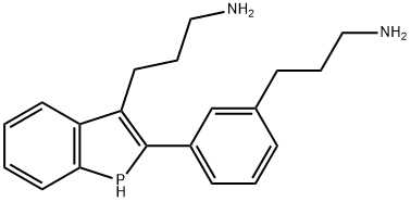 双(3-氨丙基)苯基膦 结构式