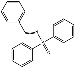N-亚苄基-P,P-二苯基次膦酸酰胺 结构式