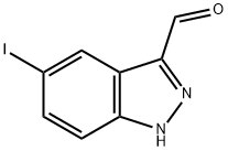 5-碘-1H-吲唑-3-羧酸 结构式