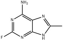 1H-Purin-6-amine,  2-fluoro-8-methyl-  (9CI) 结构式