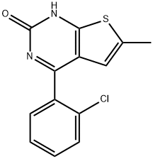 4-(2-Chlorophenyl)-6-methylthieno[2,3-d]pyrimidin-2(1H)-one 结构式