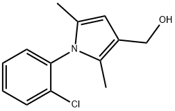 1-(2-CHLOROPHENYL)-2,5-DIMETHYL-1H-PYRROLE-3-METHANOL 结构式