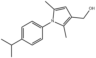 1H-PYRROLE-3-METHANOL, 2,5-DIMETHYL-1-[4-(1-METHYLETHYL)PHENYL]- 结构式