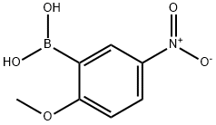 2-甲氧基-5-硝基苯硼酸 结构式