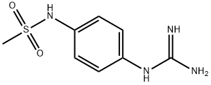 N-[4-[(氨基亚氨基甲基)氨基]苯基]甲磺酰胺 结构式