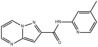 Pyrazolo[1,5-a]pyrimidine-2-carboxamide, N-(4-methyl-2-pyridinyl)- (9CI) 结构式