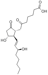 6-酮前列腺素E1 结构式