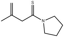 Pyrrolidine,  1-(3-methyl-1-thioxo-3-butenyl)-  (9CI) 结构式