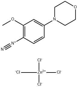 2-甲氧基-4-吗啉基重氮苯氯化锌盐 结构式