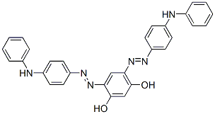 4,6-bis[[4-(phenylamino)phenyl]azo]resorcinol  结构式
