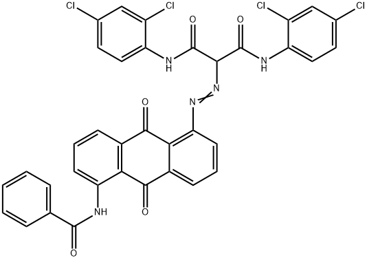 2-[[[5-(Benzoylamino)-9,10-dihydro-9,10-dioxoanthracen]-1-yl]azo]-N,N'-bis(2,4-dichlorophenyl)propanediamide 结构式
