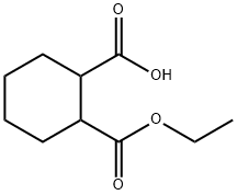 ethyl hydrogen cyclohexane-1,2-dicarboxylate 结构式