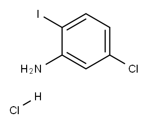 5-氯-2-碘苯胺盐酸盐 结构式