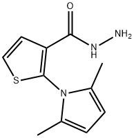 2-(2,5-二甲基-1H-1-吡咯基)-3-噻吩甲肼 结构式