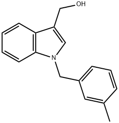 1-[(3-METHYLPHENYL)METHYL]-1H-INDOLE-3-METHANOL 结构式