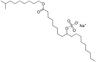 sodium 1-(8-methylnonyl) 9-(sulphooxy)octadecanoate 结构式