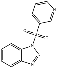 1-(3-吡啶基磺酰基)-1H-苯并三唑 结构式