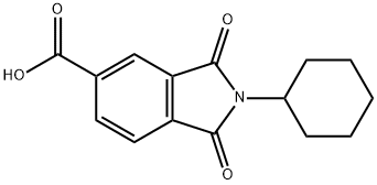 2-CYCLOHEXYL-1,3-DIOXO-2,3-DIHYDRO-1 H-ISOINDOLE-5-CARBOXYLIC ACID