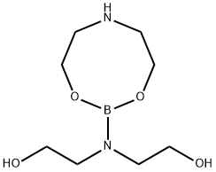 2,2'-[(tetrahydro-4H-1,3,6,2-dioxazaborocin-2-yl)imino]bisethanol 结构式