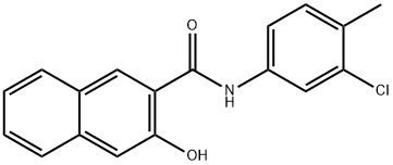 N-(3-Chloro-4-methylphenyl)-3-hydroxy-2-naphthalenecarboxamide 结构式