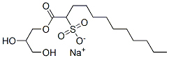 sodium glycerol 2-sulphonatododecanoate 结构式