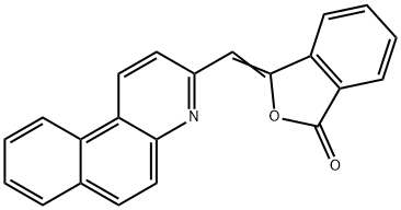 3-(benzo[f]quinolin-3-ylmethylene)phthalide 结构式