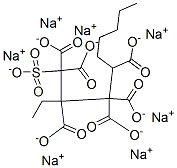 sodium 1-(2-ethylhexoxycarbonyl)nonane-1-sulfonate 结构式