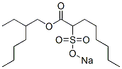 2-(Sodiosulfo)octanoic acid 2-ethylhexyl ester 结构式