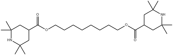 octane-1,8-diyl bis(2,2,6,6-tetramethylpiperidine-4-carboxylate) 结构式