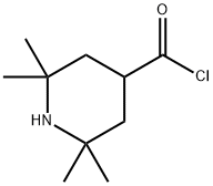 2,2,6,6-tetramethylpiperidine-4-carbonyl chloride 结构式